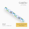 Tiny flowers bead loom pattern