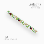 Ladybug Daisy Garden Loom Bracelet Pattern