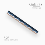 Deep Blue Ocean Wave Loom Bracelet Pattern PDF