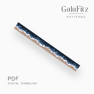 Ocean Wave Peyote Bracelet Pattern