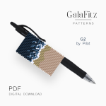 Ocean Shore Gradient Peyote Pen Wrap Pattern