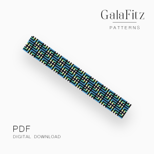 Geometric Illusion Loom Bracelet Pattern