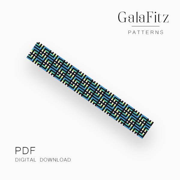 Geometric Illusion Loom Bracelet Pattern