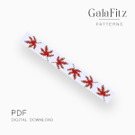 Maple Leaves Loom Bracelet Pattern