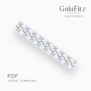 Spring Floral Peyote Bracelet Pattern – Vintage Garden Charm