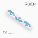 Snowflake Loom Bracelet Pattern – Blue Winter Cuff PDF