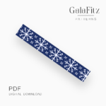 Midnight Crown Snowflake Loom Bracelet Pattern PDF