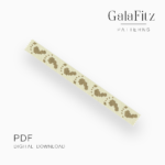 Footprint Peyote Bracelet Pattern – Neutral Beaded PDF