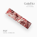 Blush Peony Bloom Loom Bracelet Pattern