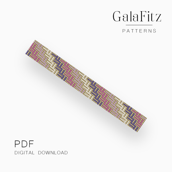 Woven Ribbon Loom Bracelet Pattern, PDF